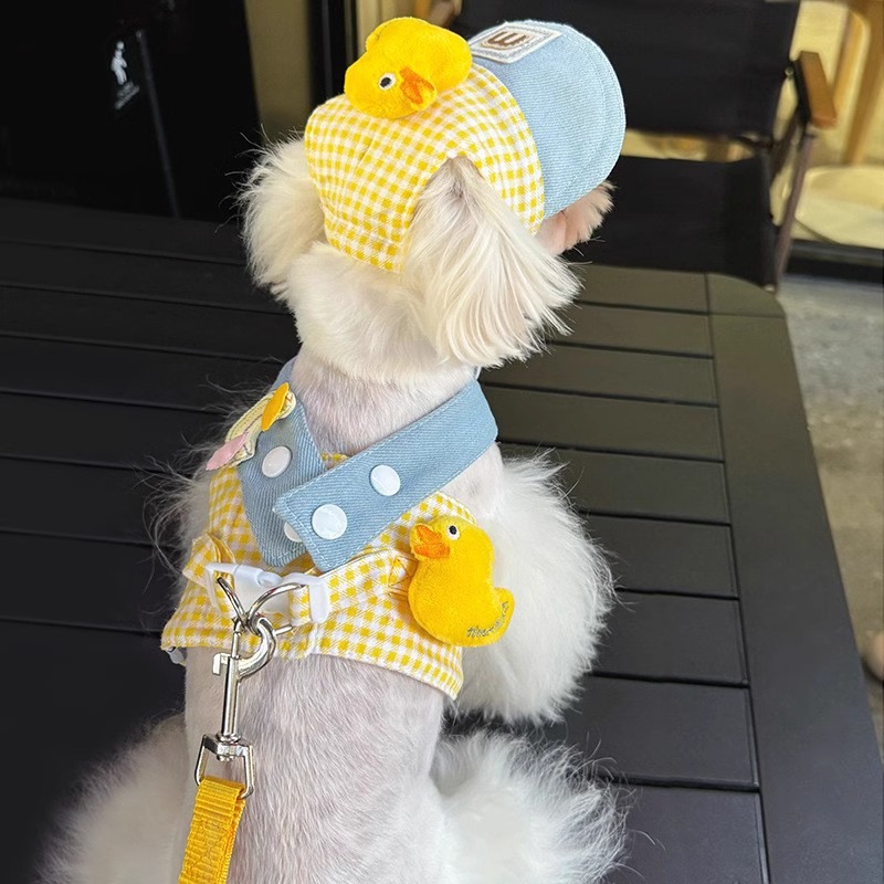 衣服狗狗牵引绳小型犬宠物胸背带马尔济斯比熊约克夏遛狗绳子春秋