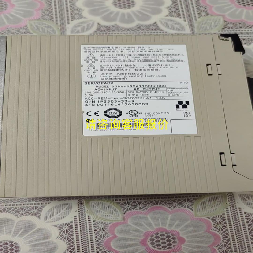 询价SGDV-R90A11B002000安川伺服驱动，实物拍摄，