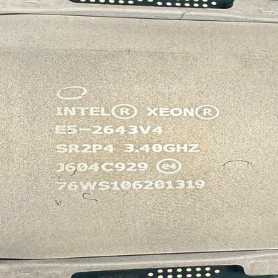 至强E5-2643V4 正式版 6核心12线程 主频3.4G