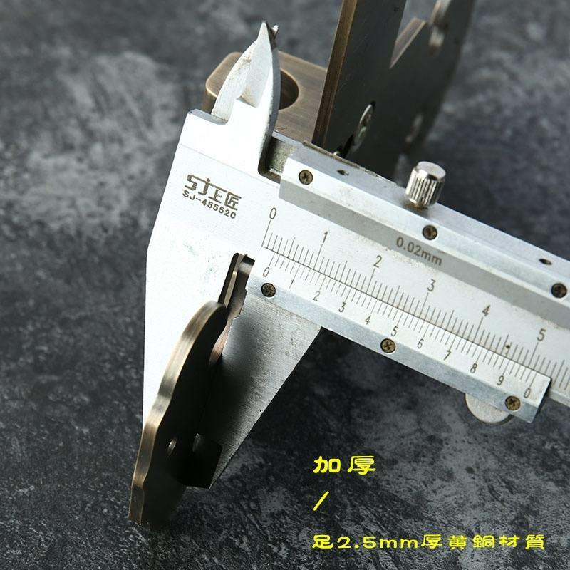 新品纯铜加厚大门插销老式木门锁花D园庭院门闩仿古门扣铜门栓定