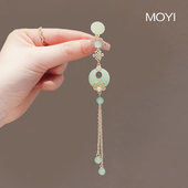 平安扣花朵旗袍扣新款 古风压襟挂饰汉服盘扣挂件配饰精致中式 吊坠