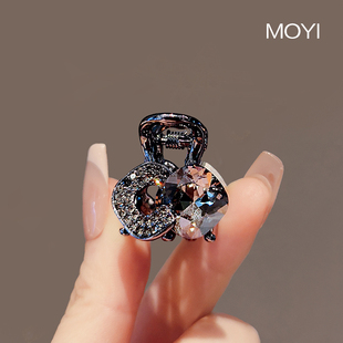 夏日精致水钻小号抓夹发夹前额刘海夹碎发侧边公主头发卡新款 头饰