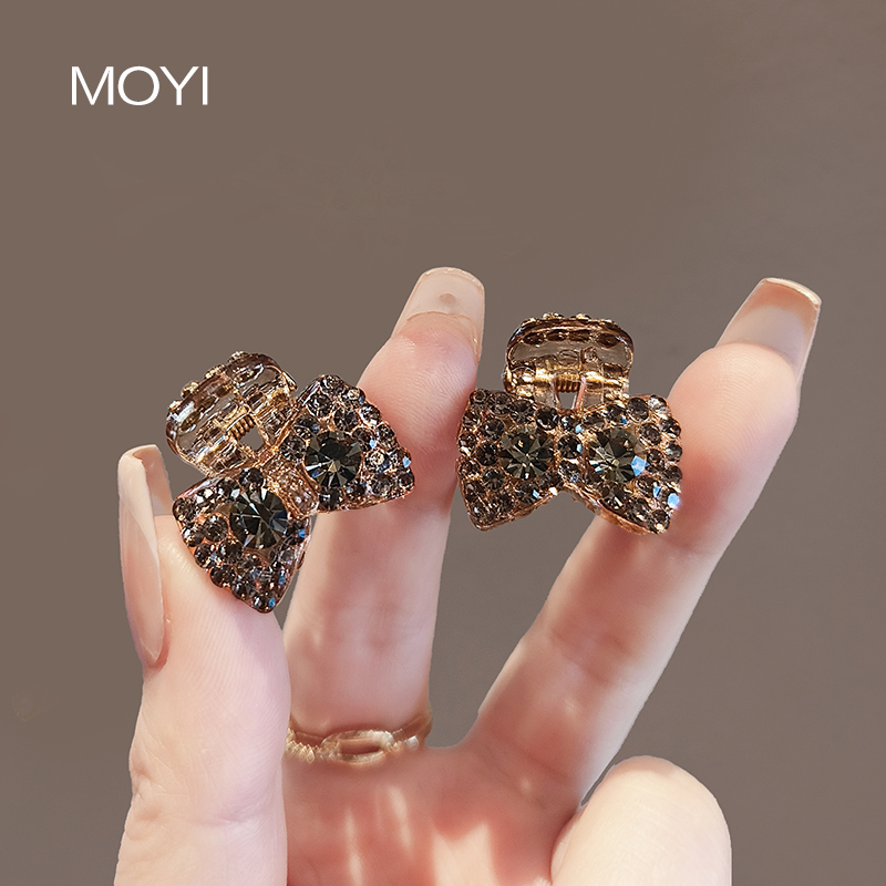 闪钻迷你蝴蝶结小抓夹轻奢刘海夹