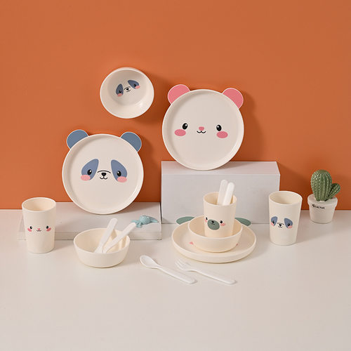 新款PP卡通造型儿童餐具