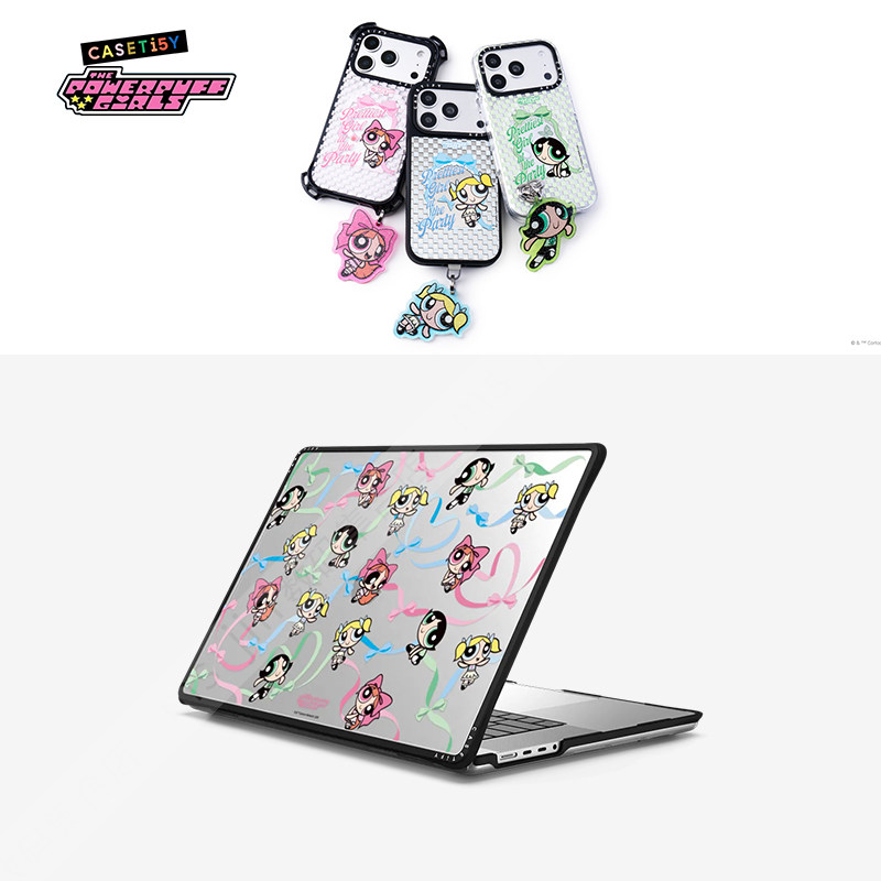 CASETiFY联名飞天小女警卡通可爱限量款适用于苹果MacBook Pro13/14/15/16寸电脑笔记本保护壳Air防摔套M1-M4,3C数码配件,笔记本保护壳,淘宝优惠券,粉丝福利购,淘宝优惠卷