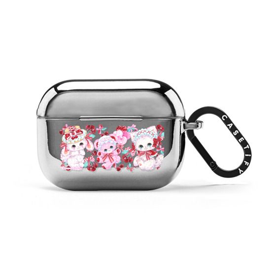 樱桃女士casetify适用苹果Airpods pro2代无线蓝牙耳机保护套Airpods 3/4代卡通可爱少女心创意防丢防摔软壳