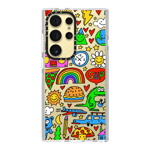 Ultra手机壳Z Flip5 CASETiFY炫彩涂鸦适用三星GalaxyS23 3潮牌彩虹卡通保护套S22 S24 Fold 佘诗曼同款