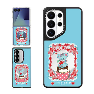 现货CASETiFY害羞小熊Huglly适用三星S25/S26 Ultra手机壳Z Flip7/Z Fold 6/5复古甜心SWIMMER可爱保护套s24