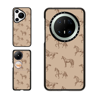 现货CASETiFY古典马术适用华为Pura 80 Pro手机壳Ultra/Pocket 2折叠Mate70Pro+复古pura x高级感防摔保护套