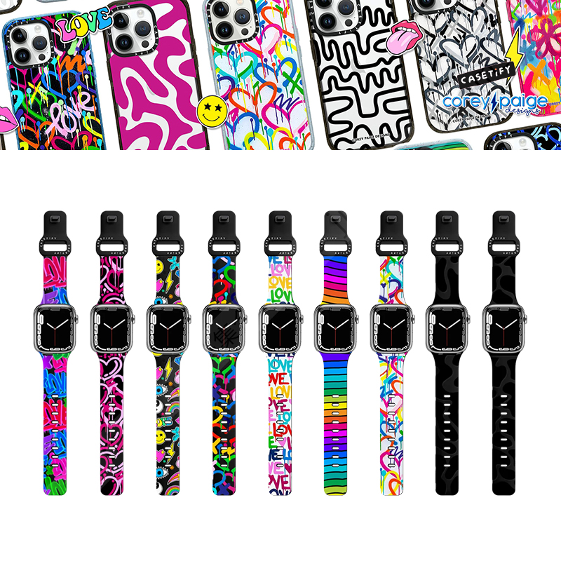 CASETiFY涂鸦艺术适用苹果手表带