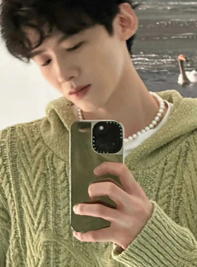 白敬亭明星同款CASETiFY镜面手机壳适用苹果iPhone17pro max可定制名字16/15/14个性13磁吸保护套air欧美风12