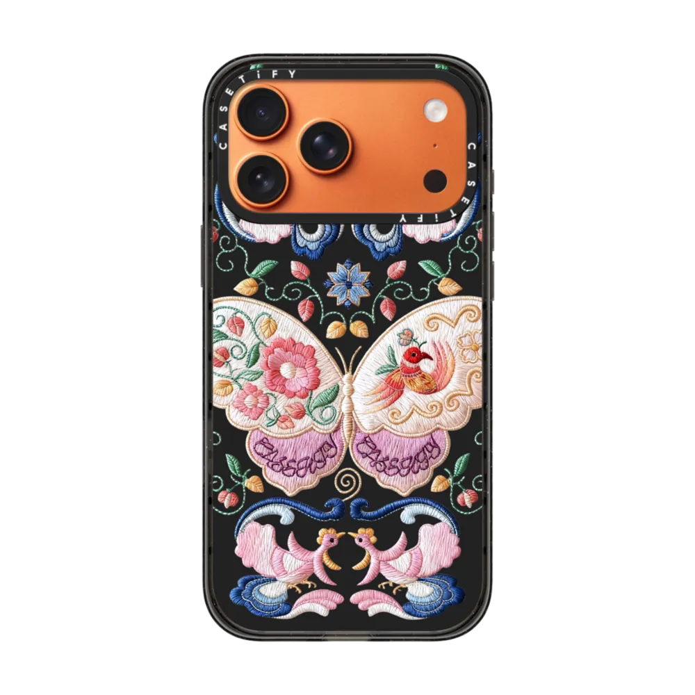 CASETiFY蝶绣生花非遗苗绣手机壳