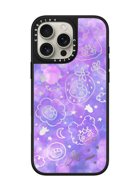 现货CASETiFY梦幻之光适用苹果iPhone16 pro max磁吸手机壳15/14/13艺术家七星梦海浪漫紫色星辰宇宙保护套12