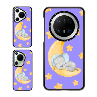 现货CASETiFY酣然长梦紫色星星大象适用华为P70 Pro手机壳Ultra/Mate60/70Pro+可爱少女风软妹轻奢防摔保护套