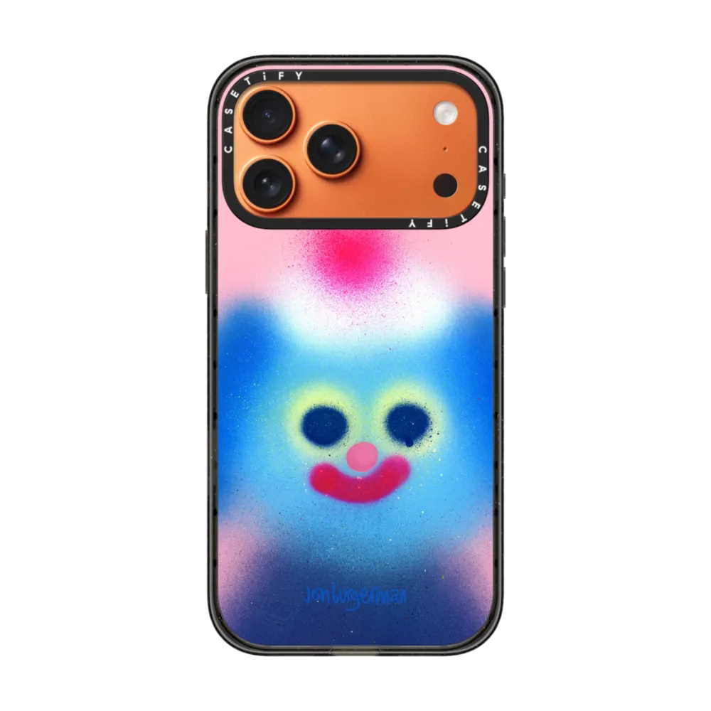 现货CASETiFY奇趣艺术家Jon Burgerman蓝色霓虹色彩适用苹果iPhone17 Pro Max手机壳16/15/14磁吸13保护套12