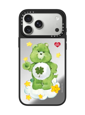 现货CASETiFY联名Care Bears爱心小熊绿色幸运熊适用苹果iPhone17 pro max磁吸手机壳16/15/14萌系13保护套12