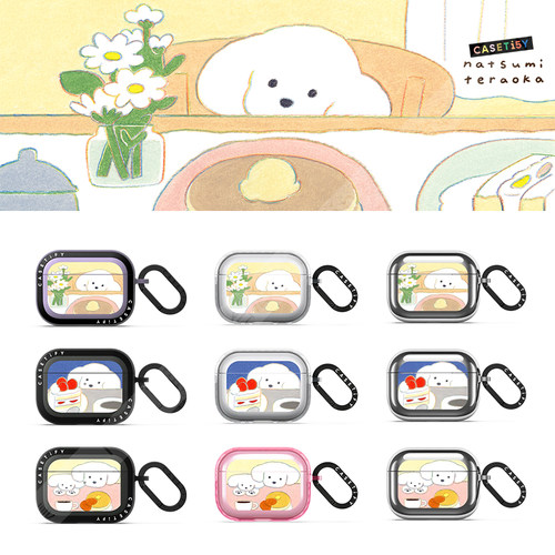 CASETiFY餐桌前的狗狗耳机保护套