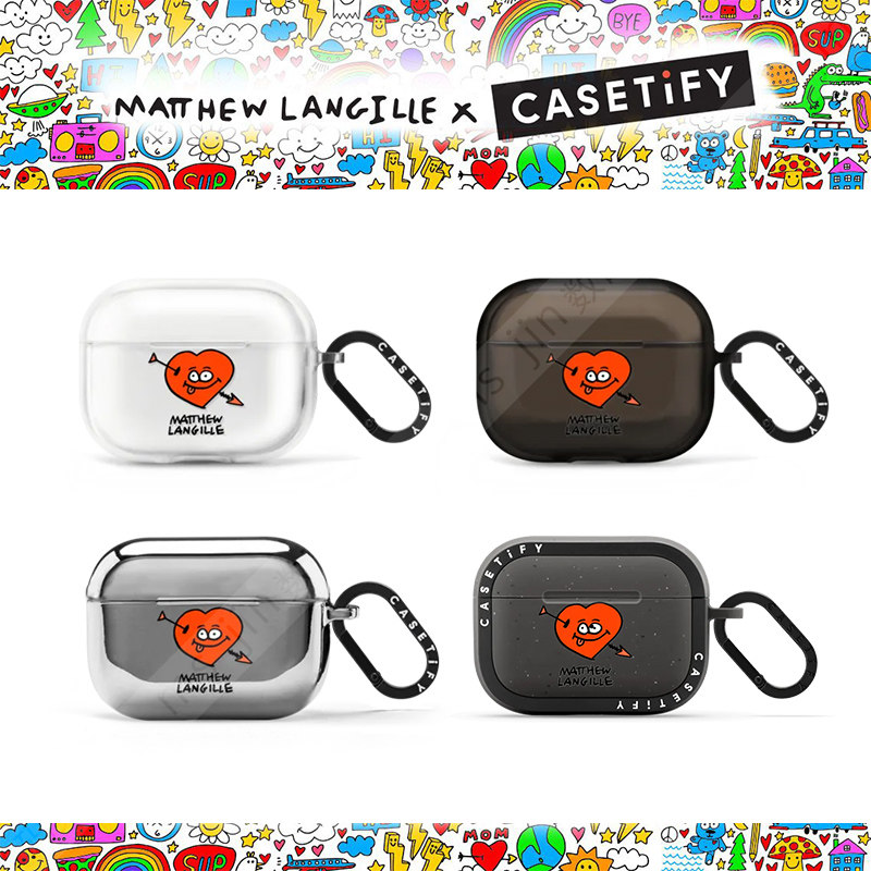 CASETiFY艺术家联名Matthew Langille适用于苹果Airpods pro 2代无线蓝牙耳机保护套Airpods 3代卡通趣味壳子