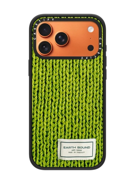 现货CASETiFY绿野轻语草地绿色针织毛衣适用苹果iPhone17 pro max磁吸手机壳16/15/14小众高端13防摔保护套12