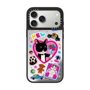 现货CASETiFY奶牛猫牛牛Lin爱 Max磁吸手机壳16 Pro 14软萌可爱少女插画保护套13 环绕适用苹果iPhone17