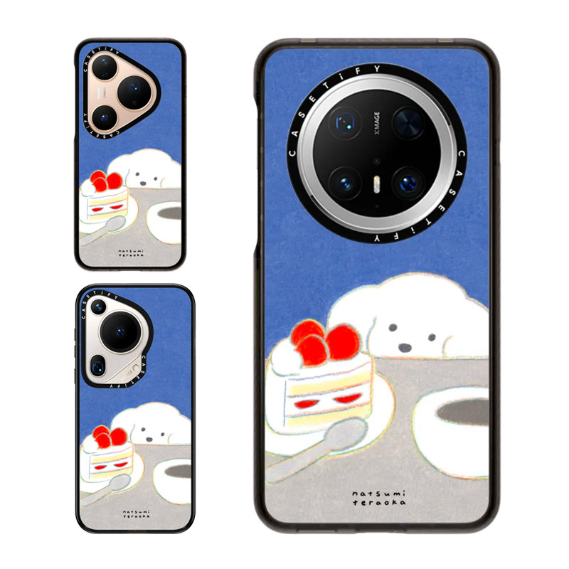 CASETiFY狗狗与草莓蛋糕手机壳图片