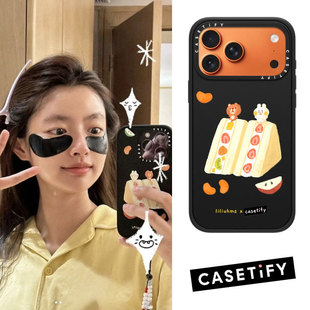 现货徐若涵同款CASETiFY水果三明治滑梯适用苹果iPhone17 pro max磁吸手机壳16/15/14小众趣味13可爱保护套12
