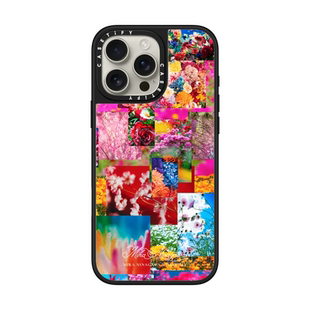 现货CASETiFY蜷川实花流光花园花卉拼贴艺术适用于苹果iPhone16 pro max磁吸手机壳15/14/13时尚轻奢保护套12