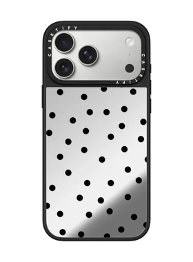 现货CASETiFY经典黑色圆点适用苹果iPhone17 pro max磁吸手机壳16/15/14小众简约13时尚透明全包防摔保护套12