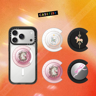 现货CASETiFY马年新春系列复古潮流MagSafe磁吸气囊手机支架指环