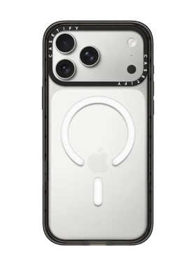 现货CASETiFY净版抗震边框适用苹果iPhone17 pro max磁吸手机壳16/15/14透明13简约12全包防摔air保护套plus