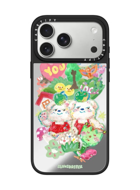 现货CASETiFY森林贴纸可爱小熊适用苹果iPhone17 Pro Max磁吸手机壳16/15/14趣味艺术家Slowcoaster保护套13
