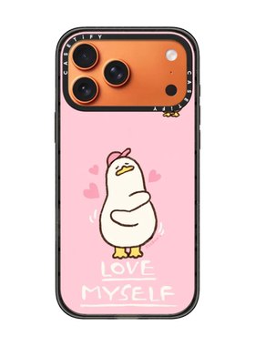 现货CASETiFY爱我自己粉色可爱鸭鸭适用于苹果iPhone17 pro max磁吸手机壳16/15/14韩国艺术家SSEBONG趣味13