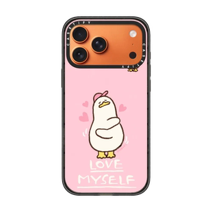 现货CASETiFY爱我自己粉色可爱鸭鸭适用于苹果iPhone17 pro max磁吸手机壳16/15/14韩国艺术家SSEBONG趣味13