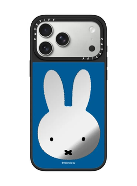 现货CASETiFY联名米菲兔子蓝色镜框适用苹果iPhone17 pro max磁吸手机壳16/15/14限量款卡通可爱13镜面保护套