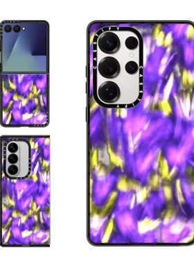 现货CASETiFY幻紫迷咒适用于三星S24/S25 Ultra手机壳Z Flip7/Z Fold 6/5个性创意迷幻紫色艺术防摔保护套s23