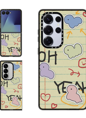 现货CASETiFY萌系MYONG PANG TANG NANG日记适用于三星S24/S25 Ultra手机壳Z Flip7/Z Fold 6/5可爱保护套s23
