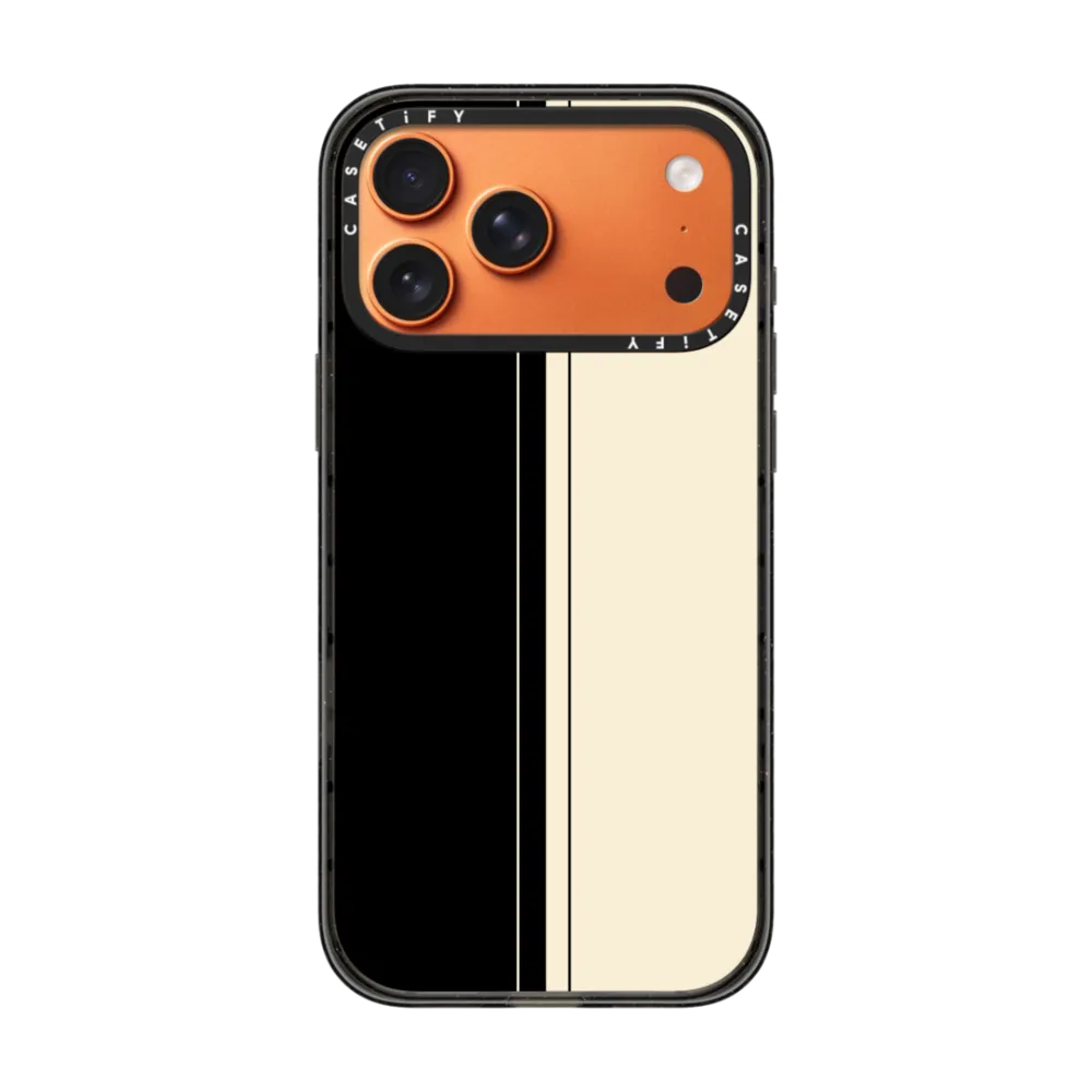 CASETiFY黑米条纹适用苹果手机壳