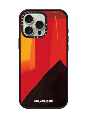 现货CASETiFY联名Yoo Youngkuk抽象艺术红色山峰1968适用苹果iPhone16 pro max磁吸手机壳15/14/13奢华保护套