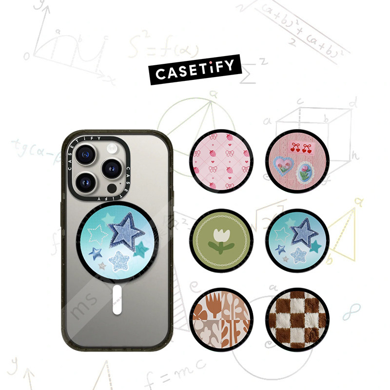 CASETiFY复古格纹磁吸手机支架