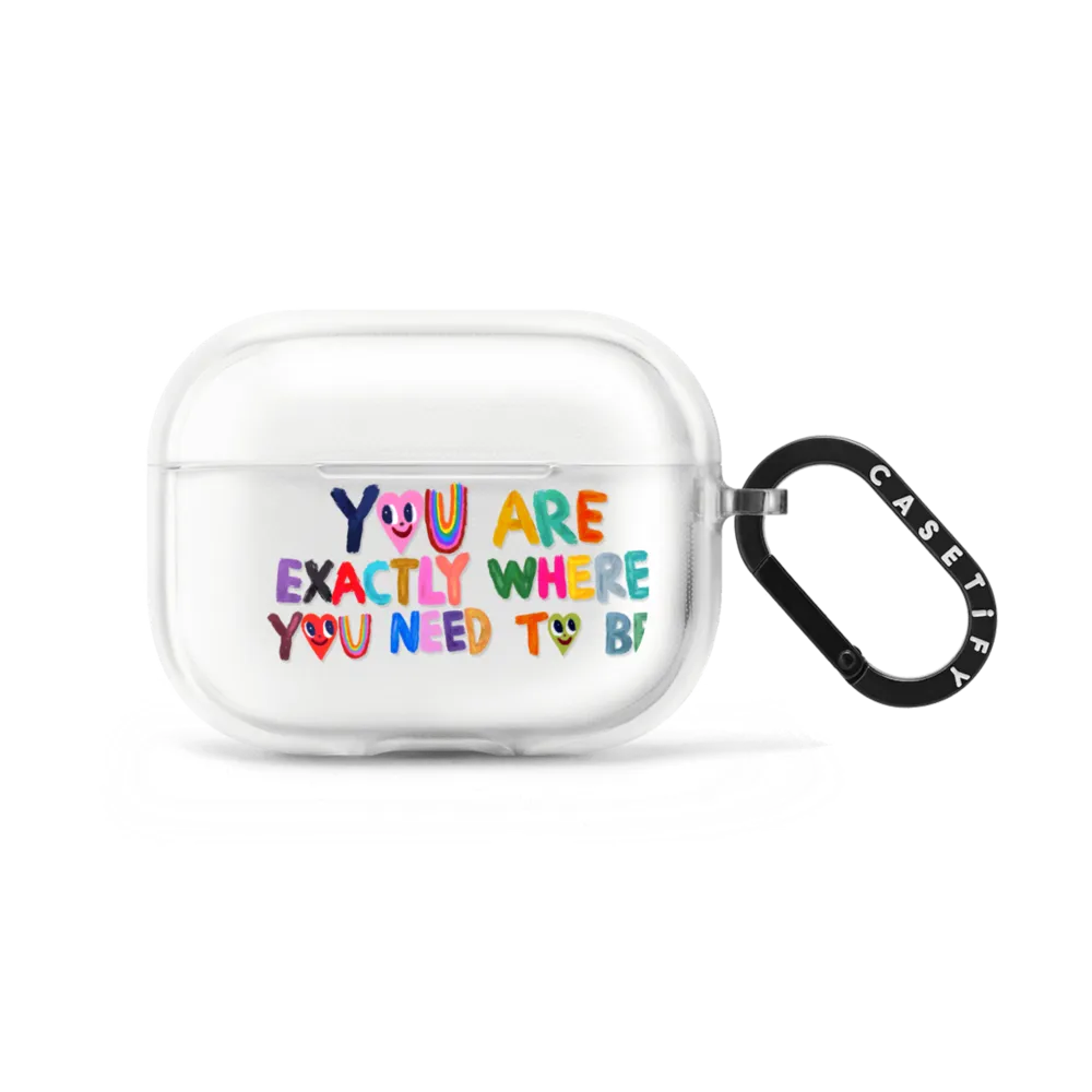 CASETiFY成为你自己刚刚好适用苹果Airpods Pro 2/3代无线蓝牙耳机保护套Airpods 3/4代透明软壳子1/2防摔三