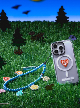 CASETiFY联名Moomin姆明80周年限定精选套组适用于苹果iPhone15/16 pro max透明磁吸手机壳+手机链童趣保护套