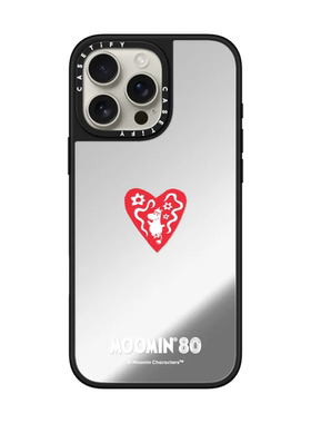 现货CASETiFY联名Moomin姆明80周年在心中爱心适用苹果iPhone16 pro max磁吸手机壳15/14/13童趣限量保护套12