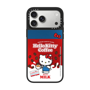 现货CASETiFY联名Hello Kitty咖啡适用苹果iPhone17 pro max磁吸手机壳16/15/14可爱少女心13高端限量保护套