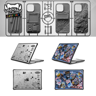 Pro CASETiFY艺术家联名Jess 16寸电脑笔记本保护壳Air套M1 Wiseman街头涂鸦适用于苹果MacBook