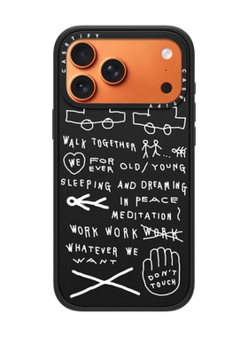 现货CASETiFY艺术家INAP随心表达适用苹果iPhone17 pro max磁吸手机壳16/15/14黑白小众不撞款13防摔保护套12