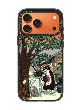 现货CASETiFY夏日序曲奶牛猫适用苹果iPhone17 pro max磁吸手机壳16/15/14卡通YEON JU插画艺术13高端防摔12