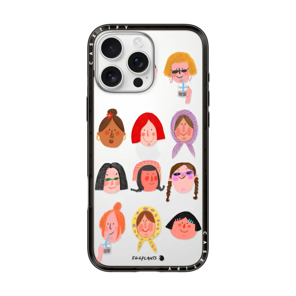 现货CASETiFY各自美丽适用苹果iPhone16 pro max磁吸手机壳15/14/13小众趣味ins可爱女孩头像12防摔保护套16e