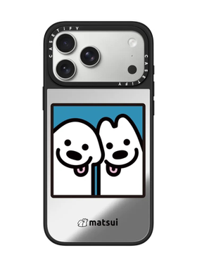 现货CASETiFY吐舌小狗适用苹果iPhone17 pro max磁吸手机壳16/15/14镜面13小众艺术家matsui可爱狗狗防摔air
