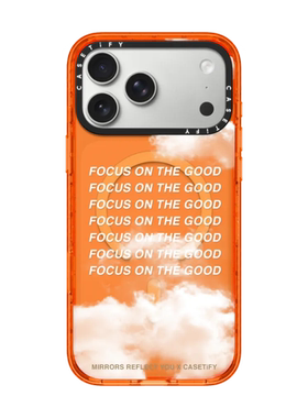 现货CASETiFY往好了想白色云朵适用苹果iPhone17 Pro Max磁吸手机壳16/15/14透明13励志语录air防摔保护套12