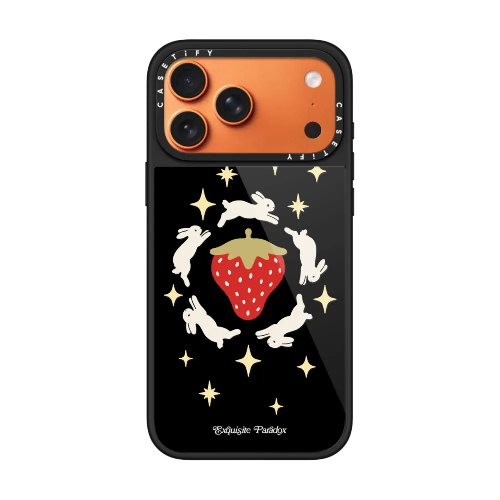 现货CASETiFY围着浆果的小兔子适用苹果iPhone17 Pro Max磁吸手机壳16/15/14复古童趣13小众可爱ins风保护套